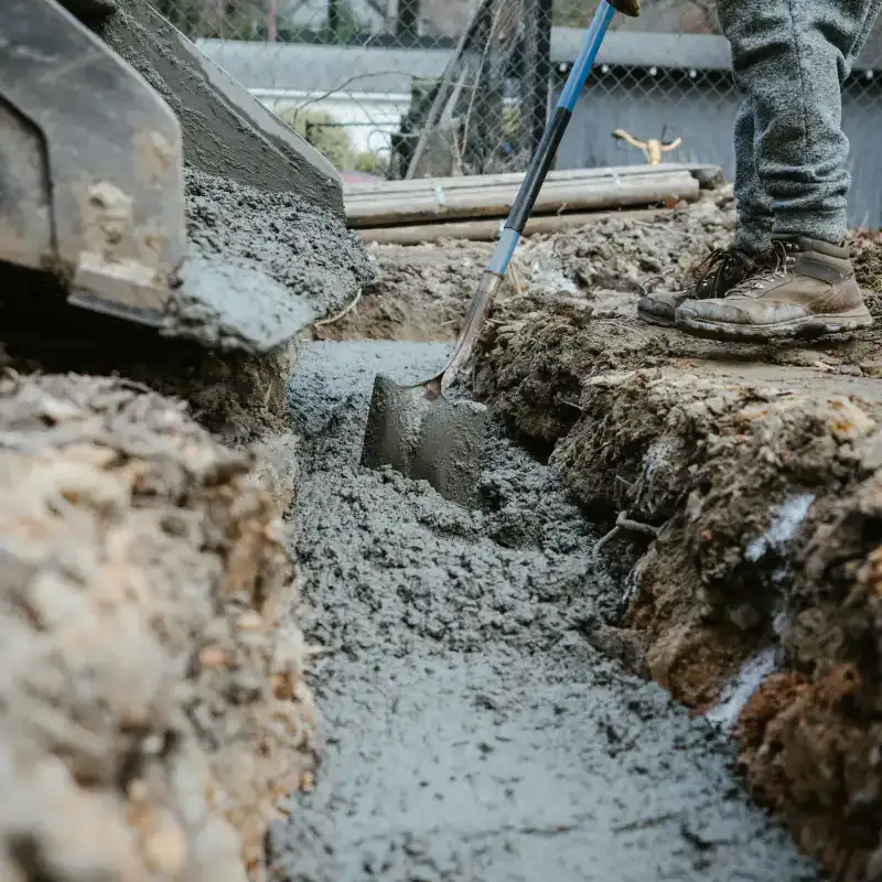 Self compacting concrete flowing through dense steel reinforcement